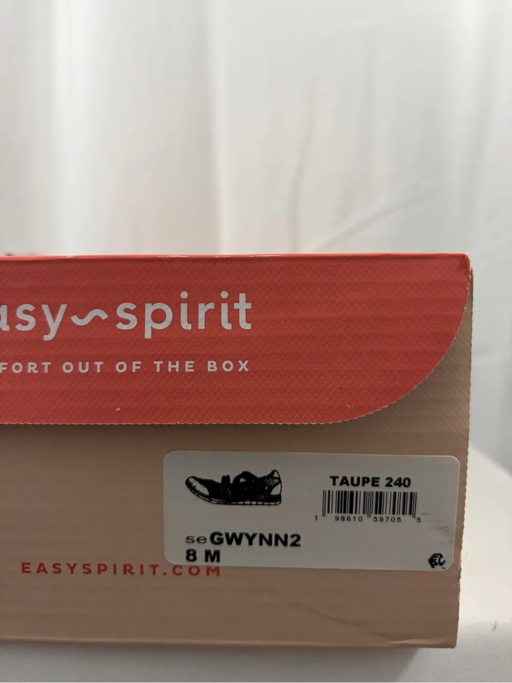 NWT Easy Spirit Women’s Size 8 Neutral Taupe Mesh Mary Jane Athletic Shoes